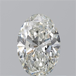Picture of Natural Diamond 0.52 Carats, Oval with  Cut, I Color, VVS2 Clarity and Certified by GIA