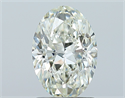 Natural Diamond 1.50 Carats, Oval with  Cut, J Color, SI1 Clarity and Certified by GIA