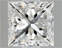 Natural Diamond 1.00 Carats, Princess with  Cut, G Color, SI1 Clarity and Certified by GIA