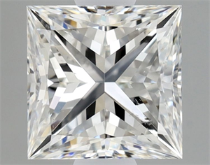 Picture of Natural Diamond 1.00 Carats, Princess with  Cut, G Color, SI1 Clarity and Certified by GIA