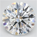 Lab Grown Diamond 3.26 Carats, Round with Ideal Cut, D Color, IF Clarity and Certified by IGI