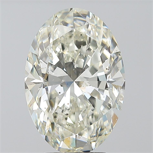 Picture of Natural Diamond 3.70 Carats, Oval with  Cut, I Color, SI1 Clarity and Certified by IGI