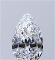 Diamante Natural 0.50 quilates, De pera , Color D, claridad SI2 y certificado GIA