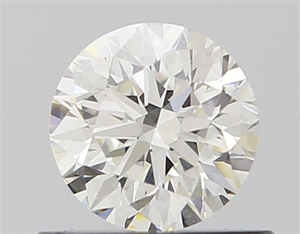 Picture of Natural Diamond 0.54 Carats, Round with Excellent Cut, G Color, VVS2 Clarity and Certified by GIA