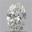 Natural Diamond 0.51 Carats, Oval with  Cut, H Color, IF Clarity and Certified by GIA