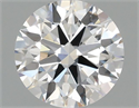 Lab Grown Diamond 1.04 Carats, Round with Ideal Cut, E Color, VVS2 Clarity and Certified by IGI