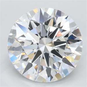 Picture of Lab Grown Diamond 3.14 Carats, Round with Ideal Cut, D Color, IF Clarity and Certified by IGI