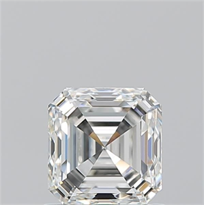 Picture of Natural Diamond 1.01 Carats, Asscher with  Cut, H Color, SI1 Clarity and Certified by GIA