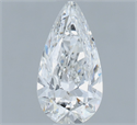 Natural Diamond 0.58 Carats, Pear with  Cut, G Color, VVS1 Clarity and Certified by GIA