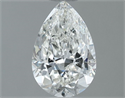 Natural Diamond 0.60 Carats, Pear with  Cut, H Color, SI1 Clarity and Certified by GIA