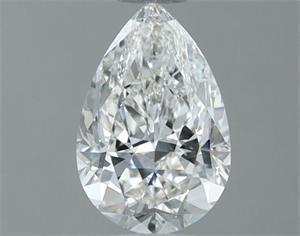 Picture of Natural Diamond 0.60 Carats, Pear with  Cut, H Color, SI1 Clarity and Certified by GIA