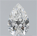 Natural Diamond 0.50 Carats, Pear with  Cut, F Color, IF Clarity and Certified by GIA
