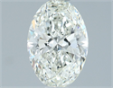Natural Diamond 1.03 Carats, Oval with  Cut, H Color, VVS2 Clarity and Certified by IGI