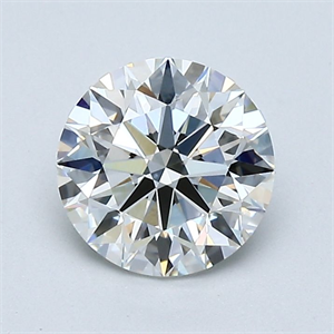 Picture of Natural Diamond 1.09 Carats, Round with Excellent Cut, I Color, VVS1 Clarity and Certified by GIA