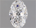 Natural Diamond 1.01 Carats, Oval with  Cut, D Color, VVS2 Clarity and Certified by GIA