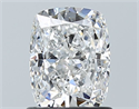 Diamante Natural 1.21 quilates, Del cojín , Color E, claridad SI1 y certificado GIA