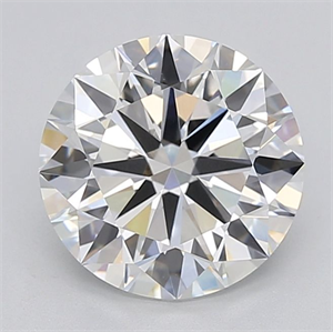 Picture of Lab Grown Diamond 1.00 Carats, Round with Excellent Cut, D Color, VVS2 Clarity and Certified by IGI