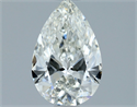 Natural Diamond 0.91 Carats, Pear with  Cut, H Color, IF Clarity and Certified by IGI