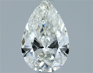 Picture of Natural Diamond 0.91 Carats, Pear with  Cut, H Color, IF Clarity and Certified by IGI