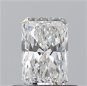 Natural Diamond 0.52 Carats, Radiant with  Cut, G Color, VVS1 Clarity and Certified by GIA