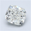 Natural Diamond 1.71 Carats, Cushion with  Cut, I Color, VS2 Clarity and Certified by GIA