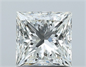 Natural Diamond 1.01 Carats, Princess with  Cut, H Color, VVS2 Clarity and Certified by GIA