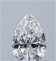 Natural Diamond 0.40 Carats, Pear with  Cut, E Color, IF Clarity and Certified by GIA