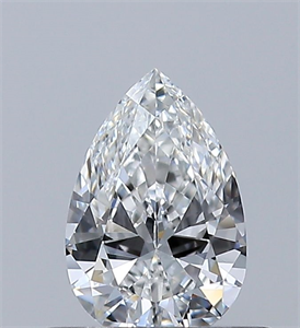 Picture of Natural Diamond 0.40 Carats, Pear with  Cut, E Color, IF Clarity and Certified by GIA
