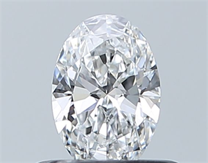 Picture of Natural Diamond 0.40 Carats, Oval with  Cut, D Color, VVS1 Clarity and Certified by GIA