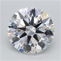 Lab Grown Diamond 1.22 Carats, Round with Ideal Cut, D Color, VVS2 Clarity and Certified by IGI