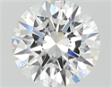 Natural Diamond 1.46 Carats, Round with Excellent Cut, F Color, VVS1 Clarity and Certified by GIA