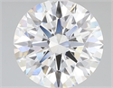Lab Grown Diamond 3.09 Carats, Round with Excellent Cut, F Color, VS2 Clarity and Certified by GIA
