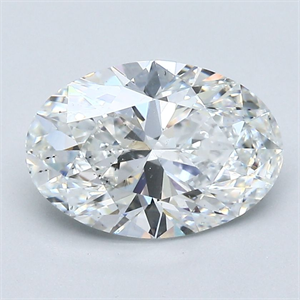 Picture of Natural Diamond 2.06 Carats, Oval with  Cut, D Color, SI1 Clarity and Certified by GIA