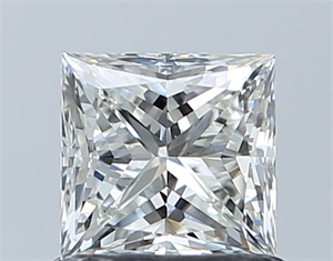Picture of Natural Diamond 0.91 Carats, Princess with  Cut, I Color, VS1 Clarity and Certified by GIA