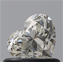 Natural Diamond 0.53 Carats, Heart with  Cut, K Color, VVS1 Clarity and Certified by GIA