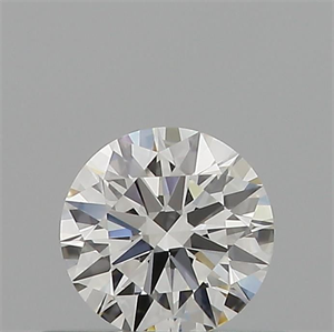 Foto Diamante Natural 0.41 quilates, Redondo , Color H, claridad IF y certificado GIA de