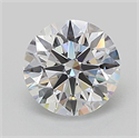 Lab Grown Diamond 1.01 Carats, Round with Ideal Cut, D Color, VVS2 Clarity and Certified by IGI