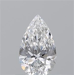 Picture of Natural Diamond 0.50 Carats, Pear with  Cut, E Color, VS2 Clarity and Certified by GIA