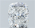 Natural Diamond 1.52 Carats, Cushion with  Cut, F Color, SI1 Clarity and Certified by GIA