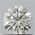 Natural Diamond 0.55 Carats, Round with Excellent Cut, I Color, SI1 Clarity and Certified by IGI