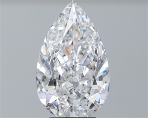 Foto Diamante Natural 3.65 quilates, De pera , Color D, claridad FL y certificado GIA de