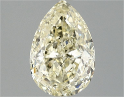 Picture of Lab Grown Diamond 1.54 Carats, Pear with  Cut, Fancy Intense Yellow Color, VS1 Clarity and Certified by IGI