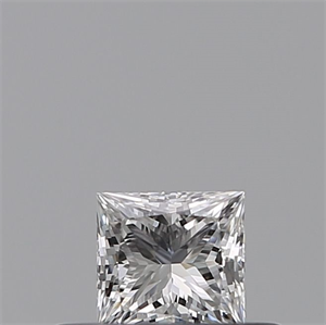 Picture of Natural Diamond 0.23 Carats, Princess with  Cut, E Color, VVS1 Clarity and Certified by GIA