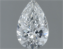 Diamante Natural 0.50 quilates, De pera , Color E, claridad SI1 y certificado GIA
