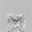 Natural Diamond 0.80 Carats, Princess with  Cut, H Color, VVS2 Clarity and Certified by GIA