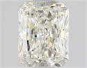 Natural Diamond 0.70 Carats, Radiant with  Cut, J Color, VVS1 Clarity and Certified by GIA