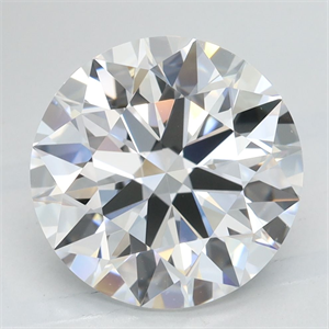 Picture of Lab Grown Diamond 3.39 Carats, Round with Excellent Cut, D Color, VVS1 Clarity and Certified by GIA