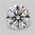 Lab Grown Diamond 1.02 Carats, Round with Ideal Cut, D Color, VVS2 Clarity and Certified by IGI