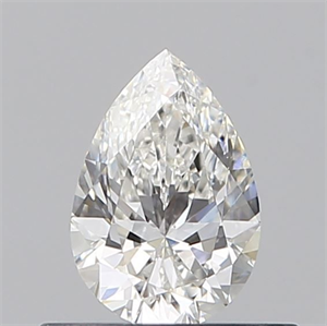 Picture of Natural Diamond 0.42 Carats, Pear with  Cut, G Color, VVS2 Clarity and Certified by GIA