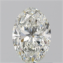 Natural Diamond 0.90 Carats, Oval with  Cut, H Color, VS2 Clarity and Certified by GIA
